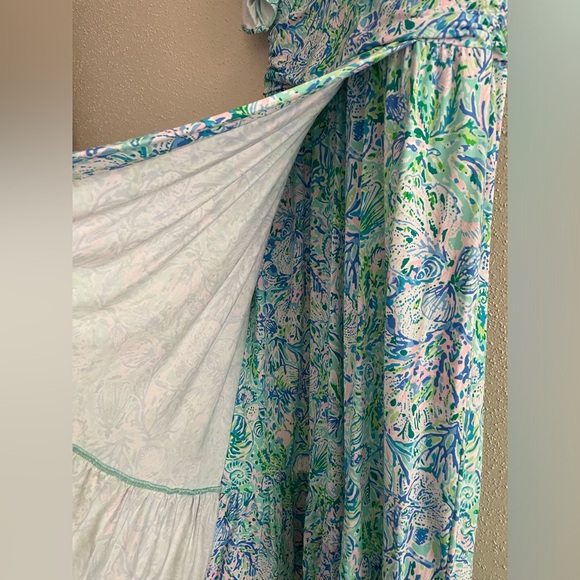 NWT Lilly Pulitzer Women’s Medium Juliet Ruffle Midi Dress - Picture 4 of 15